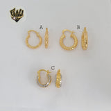 (1-2590) Gold Laminate Hoops - BGO