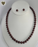 (MSET-54) Gold Laminate - 8mm Mallorca Pearls Set - BGF