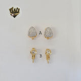 (1-1174-2) Laminado de Oro - Pendientes Clip - BGF