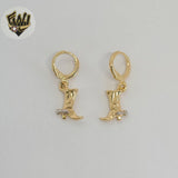 (1-2948-2) Aros para botas bicolor laminados en oro - BGF