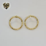 (1-1211) Gold Laminate - Chunky Stud Earrings - BGF