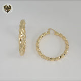 (1-2742) Gold Laminate Hoops - BGO