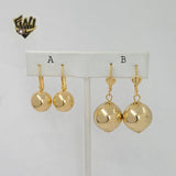 (1-1032) Gold Laminate - Balls Earrings - BGF