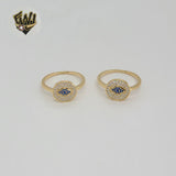 (1-3071-1) Gold Laminate - Evil Eye Ring - BGO