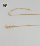 (1-6010)) Gold Laminate - Infinity Zircon Necklace - BGF