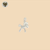 (2-1439) Plata de Ley 925 - Colgante Animales.