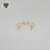 (1-2942-3) Gold Laminate - Cross Half Hoops - BGF