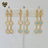 (1-1183-1) Gold Laminate - Long Earrings - BGF