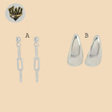 (2-3287) Plata de ley 925 - Aretes colgantes. 