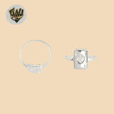 (2-5035) 925 Sterling Silver - Card Ring