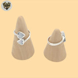 (2-5137-1) 925 Sterling Silver - Nacar Heart Ring.