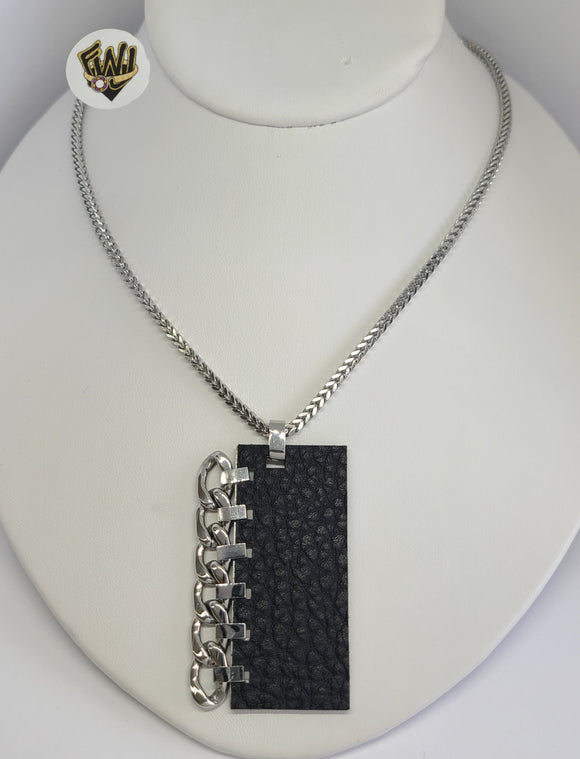 (4-7177) Stainless Steel - 2.5 Curb Link Necklace - 24