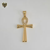 (4-2375) Stainless Steel - Ankh Cross Pendants.