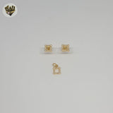 (1-6113) Gold Laminate - Zircon Square Set - BGF