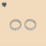 (2-5107) Plata de Ley 925 - Anillo de Eternidad Multicolor