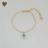 (1-0668) Gold Laminate - Evil Eye Balls Bracelet - BGF