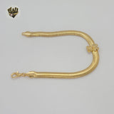 (1-0497-1) Gold Laminate - 6mm Teddy Bear Bracelet - 7.5" - BGF
