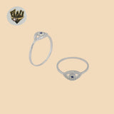 (2-5086-5) Anillo de plata de ley 925 - Ojo malvado