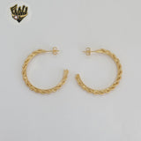 (1-2933-2) Gold Laminate - Rope Half Hoops - BGF
