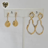 (1-1179-1) Gold Laminate - Long Earrings - BGF