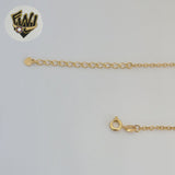(1-0775) Laminado de oro - Brazalete de viaje de 7 mm - 7" - BGF