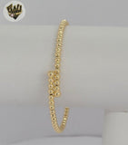 (1-4086-2) Gold Laminate - 3mm Balls Bangle - BGF