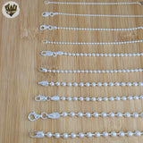 (sv-b-01) 925 Sterling Silver - Ball Chains.