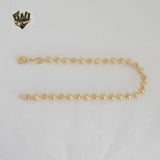 (1-0705) Gold Laminate - 4mm DC Balls Link Bracelet - BGF