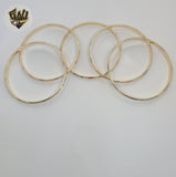 (1-4041) Gold Laminate - 4mm Three Tones Bangles - Dozen - BGO