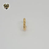 (1-2649-4) Gold Laminate - Twisted Cuff Earrings - BGF