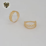 (1-3063-3) Laminado de Oro - Anillo Doble Infinito - BGF