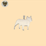 (2-1467) 925 Sterling Silver - Dog Plain Pendant.