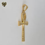 (4-2375) Stainless Steel - Ankh Cross Pendants.