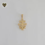 (1-2078-1) Gold Laminate - Caravaca Cross Pendants - BGF