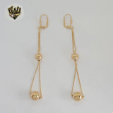 (1-1241-1) Gold Laminate - Long Earrings - BGF