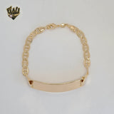 (1-60070) Gold Laminate - 6.5mm Mariner Link Men Bracelet - 8.5" - BGF
