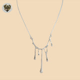 (2-66082) 925 Sterling Silver - 1mm Link Melted Necklace -19".