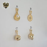 (1-2115) Gold Laminate - Small Pendants - BGF