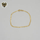 (1-0779) Gold Laminate - 2.5mm Mariner Bracelet - BGF
