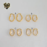 (1-2545) Gold Laminate Hoops - BGO