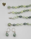 (MSET-40) Laminado de Oro - Conjunto de Perlas de Mallorca de 7 mm - BGF
