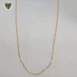 (1-1755) Gold Laminate - 2mm Figaro Link Chain - BGF