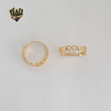 (1-3063-3) Laminado de Oro - Anillo Doble Infinito - BGF