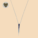 (2-66098-1) Plata de ley 925 - Collar con eslabones de 1 mm.