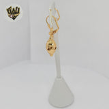(1-1032-2) Gold Laminate - Dangle Earrings - BGO