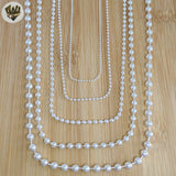 (sv-b-01) 925 Sterling Silver - Ball Chains.