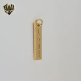 (1-2198-2) Gold Laminate - Love Medal Pendants - BGO