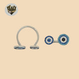 (2-5094-2) Plata de Ley 925 - Anillo ajustable contra el mal de ojo