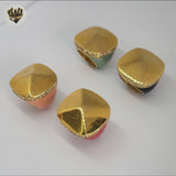 (4-0043) Stainless Steel - Zircon Ring.