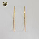 (1-2885) Gold Laminate - Plain Big Hoops - BGO